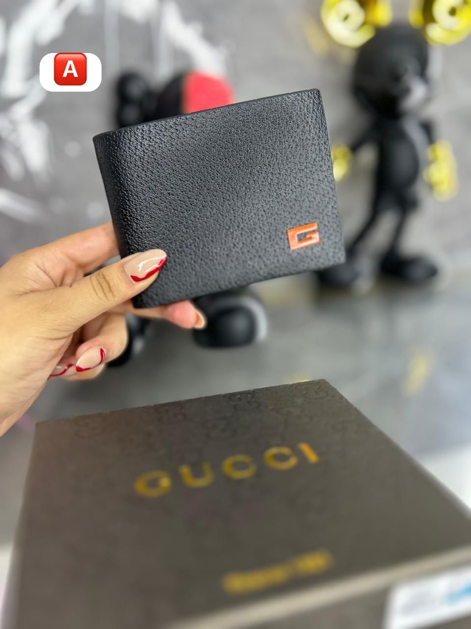 CARTERA DE PIEL GUC/ORANGE