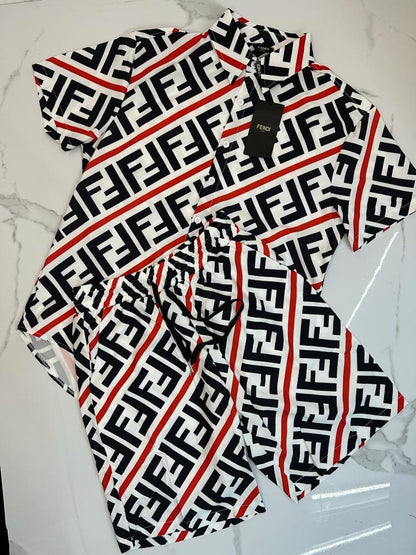 CONJUNTO SHORT Y CAMISA FENDI
