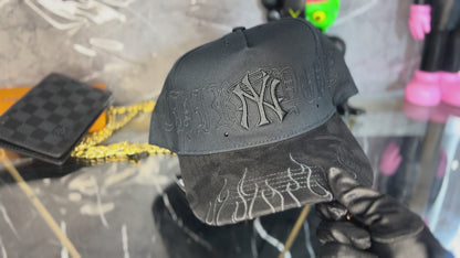 GORRA G5 31 HATS  NY FLAMES TOTAL BLACK